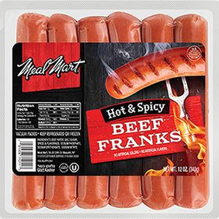 HOT & SPICY BEEF FRANKS