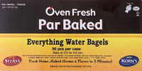 EVERYTHING WATER BAGELS (PAR-BAKED)